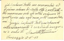 1943 viareggio ermete usato  Milano