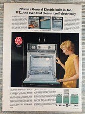 Forno General Electric embutido P-7 JR-12 J-348 J-796 J-486 1965 anúncio impresso vintage comprar usado  Enviando para Brazil