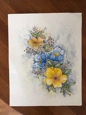 Aquarell blumen 40x32cm gebraucht kaufen  Köln