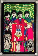 Pôster vintage 1969 Dan Shupe luz negra The Beatles Snoopy em ziguezague Scrooge vintage comprar usado  Enviando para Brazil