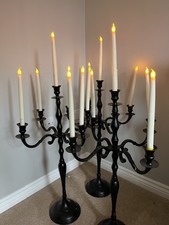 Large black candelabras for sale Large black candelabras for sale  HAVERHILL