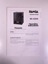 Ramsa panasonic a250e for sale  TELFORD