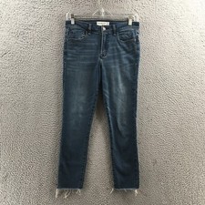 Jeans feminino Abercrombie & Fitch super skinny no tornozelo 28/6s (real 29x23,5) azul comprar usado  Enviando para Brazil