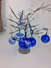 blue glass ornaments for sale  CHICHESTER