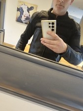 Black leather motorcycle for sale  BANGOR