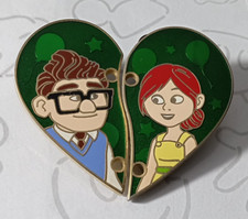 Broche Disney verde Carl and Ellie duas peças coração para cima 2016 113573, usado comprar usado  Enviando para Brazil