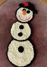 Vintage crochet snowman for sale  Ellenville