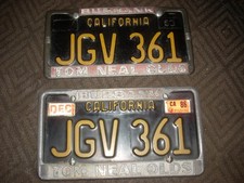 1960s california license for sale  Eastlake