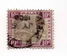 Timbre malaisie federated d'occasion  Salles