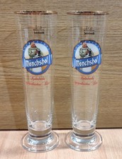 CONJUNTO VINTAGE DE DOIS COPOS DE CERVEJA MONCHSHOF PROPAGANDA 300ML comprar usado  Enviando para Brazil