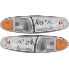Farol esquerdo e direito para Buick Century 1997-2005 halogênio com lâmpada de canto comprar usado  Enviando para Brazil