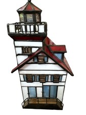 Caixa de música estilo Tiffany abajur vitral castelo farol comprar usado  Enviando para Brazil