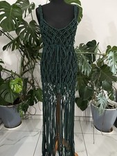 Piękna Sukienka Makrama na Sesje Zdjęciową Plażę Handmade Boho na sprzedaż  PL