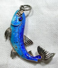 Ciondolo pesce smaltato usato  San Giorgio a Cremano