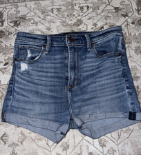 Bermuda jeans ABERCROMBIE & FITCH cintura alta tamanho 4 27 lance 4 caridade❤️271 comprar usado  Enviando para Brazil