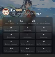 Compte hoyoverse mihoyo d'occasion  Mainvilliers