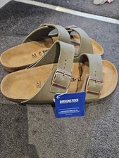 Birkenstocks olive green for sale  WREXHAM