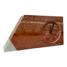 Vintage Anos 70 Relógio de Quartzo Travertino Vermelho Italiano Modernista Atribuído a Mannelli comprar usado  Enviando para Brazil