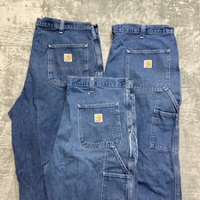 Lote Atacado de Jeans Masculino 40x30 Azul Carhartt Dungaree Fit 3 Grau A/B comprar usado  Enviando para Brazil