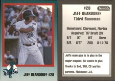 Jeff deardorff signed for sale  USA