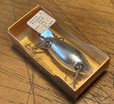 Isca de pesca vintage bomber 4mo cromada metálica prata chocalho nova na caixa, usado comprar usado  Enviando para Brazil