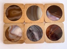Handmade wooden coasters for sale  EDINBURGH