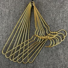 Lote de 20 cabides de casaco vintage de metal resistente de alumínio dourado comprar usado  Enviando para Brazil