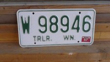 1967 trailer plate for sale  Davenport