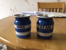 Green cornishware small for sale  PRESTON