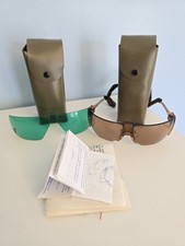 Óculos de segurança militar óptico americano vintage AO com inserção de proteção a laser comprar usado  Enviando para Brazil