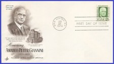USA5 #1400 U/A ARTCRAFT FDC Amadeo P. Giannini comprar usado  Enviando para Brazil
