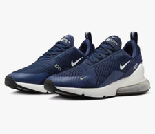 Tênis/sapatos casuais Nike Air Max 270 meia-noite azul marinho/branco masculino tamanho EUA 9 RARO ✅ comprar usado  Enviando para Brazil