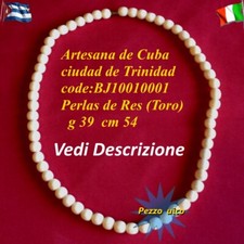 Collana perle osso usato  Catania