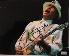 CARLOS SANTANA AUTÓGRAFO ORIGINAL ASSINADO À MÃO 8 x 10 COM CERTIFICADO DE AUTENTICIDADE comprar usado  Enviando para Brazil