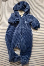 New Born Baby Bebetto niebieski zimowy jednoczęściowy kombinezon śnieżny rozm. 56 cm na sprzedaż  Wysyłka do Poland