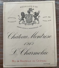 étiquette château montrose d'occasion  Toul