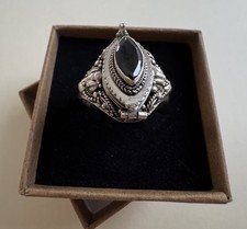 Mittelalter giftring schwarzem gebraucht kaufen  Wetzlar