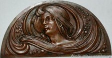 V6250 Rare France Fonte Uniface Art Nouveau Allégorie Divinité Femme 1900's SUP comprar usado  Enviando para Brazil