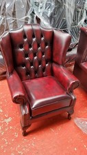 Real leather armchair for sale  BLACKBURN
