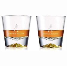 2x Copo de Vidro Johnnie Walker Whisky Base Diamante Rocks Novo em Folha 30cl 300ml, usado comprar usado  Enviando para Brazil