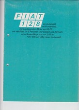 Fiat 128 prospekt gebraucht kaufen  Köln