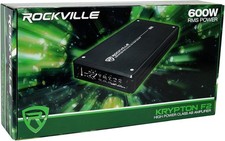 Amplificador estéreo para carro Rockville KRYPTON F2 2400w pico/600w RMS 4 canais comprar usado  Enviando para Brazil