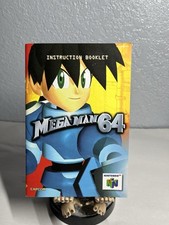 Autêntico Mega Man 64 Nintendo N64 livreto de instruções manual apenas Capcom bom! comprar usado  Enviando para Brazil