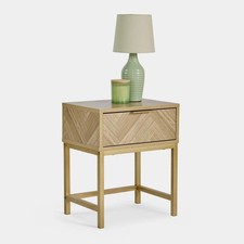 Herringbone bedside table for sale  STOCKPORT
