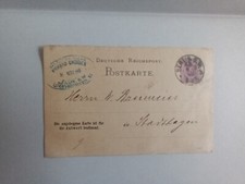 Deutsches reich ganzsache gebraucht kaufen  Würzburg