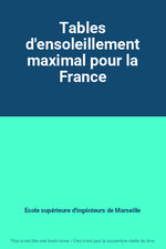 Tables ensoleillement maximal d'occasion  France