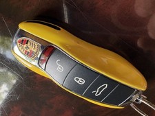 Chave amarela Porsche original de fábrica controle remoto chaveiro 2010, 11 12 13 14 15 16 2017 comprar usado  Enviando para Brazil