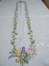 Kreuzstich stickbild blumen gebraucht kaufen  Flintbek
