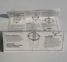 Instructions vintage galt for sale  ROCHFORD