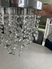 Chrome hanging crystal for sale  CREWE